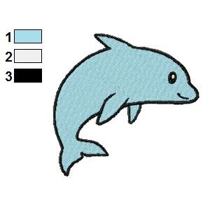Free Animal for kids Dolphin Embroidery Design